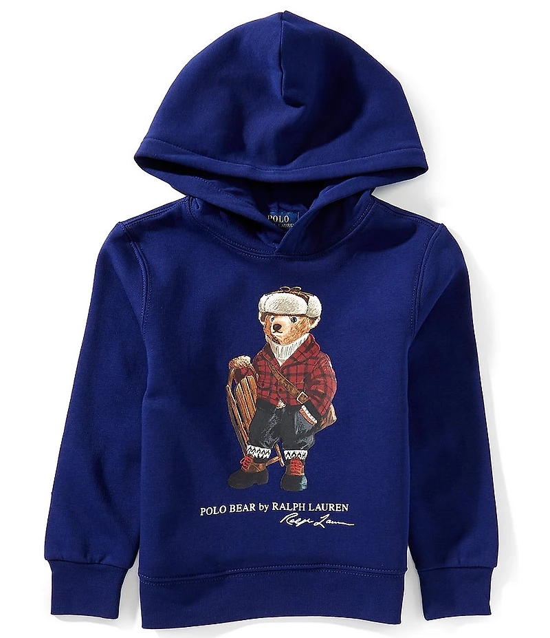 Polo Ralph Lauren Little Boys Long-Sleeve Polo Bear Fleece Hoodie