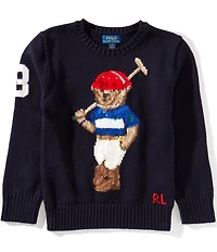 Polo Ralph Lauren Little Boys Long-Sleeve Polo Bear Sweater