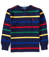 Polo Ralph Lauren Little Boys Long-Sleeve Striped Jersey T-Shirt
