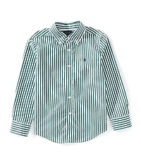 Polo Ralph Lauren Little Boys Long-Sleeve Striped Poplin Shirt