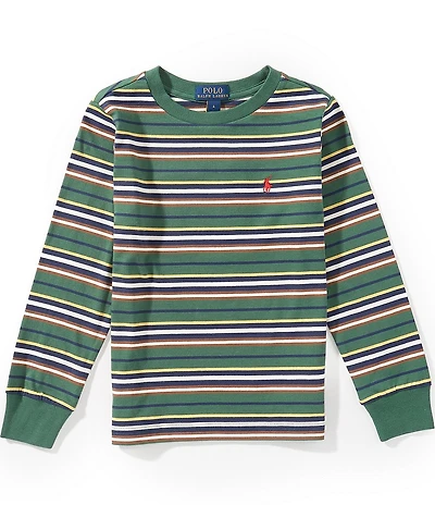 Polo Ralph Lauren Little Boys Long-Sleeve Striped T-Shirt
