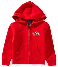 Polo Ralph Lauren Little Boys Long-Sleeve Triple-Pony Fleece Hooded Jacket