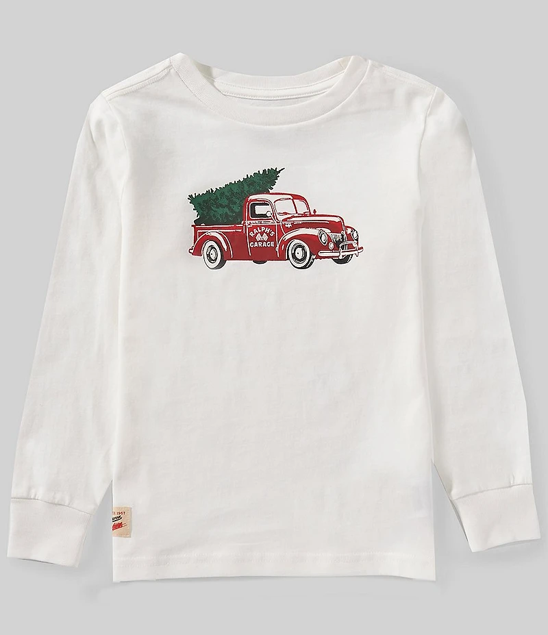 Polo Ralph Lauren Little Boys Long-Sleeve Truck Print T-Shirt