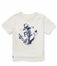 Polo Ralph Lauren Little Boys Short-Sleeve Anchor-Print Jersey T-Shirt
