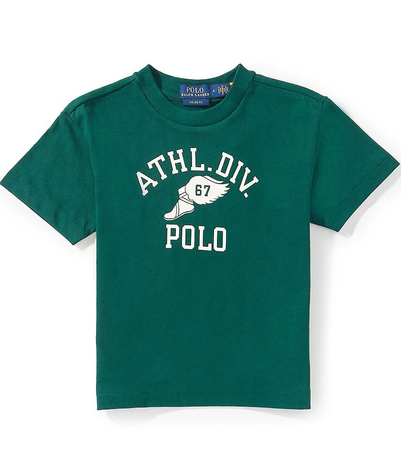 Polo Ralph Lauren Little Boys Short Sleeve Athletic Division Logo T-Shirt