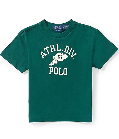 Polo Ralph Lauren Little Boys Short Sleeve Athletic Division Logo T-Shirt