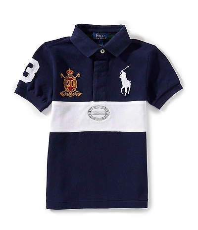 Polo Ralph Lauren Little Boys Short-Sleeve Big Pony 20th Anniversary Crest Polo Shirt