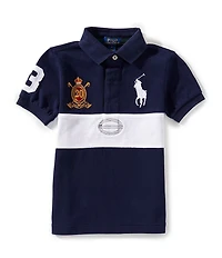 Polo Ralph Lauren Little Boys Short-Sleeve Big Pony 20th Anniversary Crest Polo Shirt