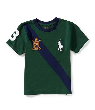 Polo Ralph Lauren Little Boys Short-Sleeve Big Pony 20th Anniversary Crest T-Shirt