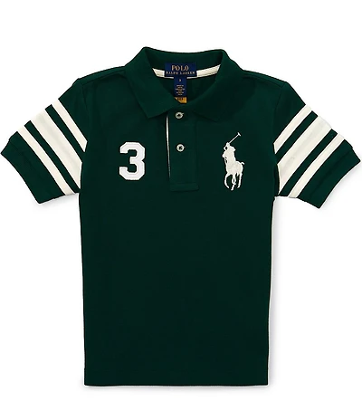Polo Ralph Lauren Little Boys Short Sleeve Big Pony Mesh Polo Shirt