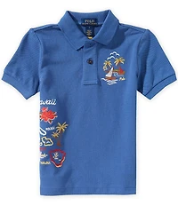 Polo Ralph Lauren Little Boys Short-Sleeve Embroidered Mesh Polo Shirt