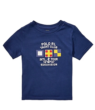 Polo Ralph Lauren Little Boys Short Sleeve Yacht Club Graphic Jersey T-Shirt