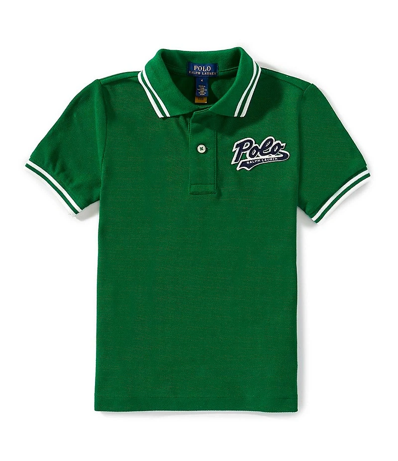 Polo Ralph Lauren Little Boys Short-Sleeve Logo Mesh Polo Shirt