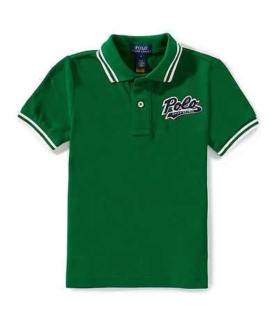 Polo Ralph Lauren Little Boys Short-Sleeve Logo Mesh Polo Shirt