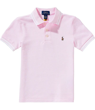 Polo Ralph Lauren Little Boys Short Sleeve Oxford Mesh Polo Shirt