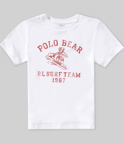 Polo Ralph Lauren Little Boys Short-Sleeve Surf Team Polo Bear Jersey T-Shirt