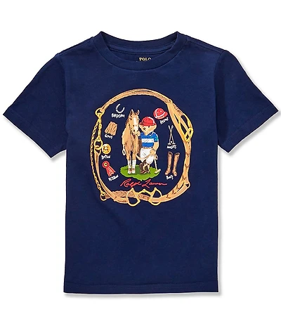 Polo Ralph Lauren Little Boys Short-Sleeve Polo Bear Jersey T-Shirt