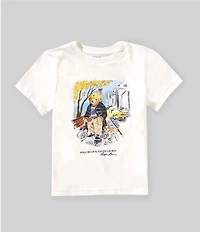 Polo Ralph Lauren Little Boys Short-Sleeve Polo Bear Bulldog Graphic Jersey T-Shirt