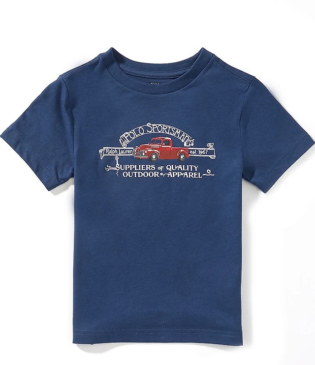 Polo Ralph Lauren Little Boys Short-Sleeve Polo Sportsman Jersey T-Shirt