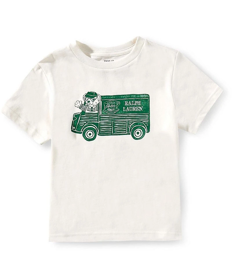 Polo Ralph Lauren Little Boys Short-Sleeve Ralph's Coffee Polo Bear T-Shirt