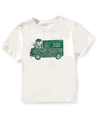 Polo Ralph Lauren Little Boys Short-Sleeve Ralph's Coffee Polo Bear T-Shirt