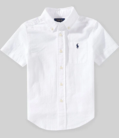 Polo Ralph Lauren Little Boys Short-Sleeve Seersucker Shirt