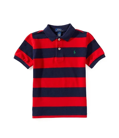 Polo Ralph Lauren Little Boys Short-Sleeve Striped Mesh Polo Shirt