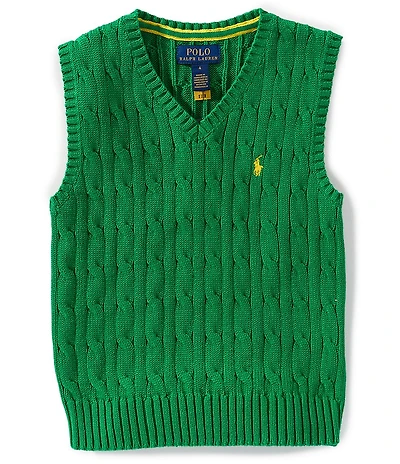 Polo Ralph Lauren Little Boys Sleeveless Cable-Knit Sweater Vest