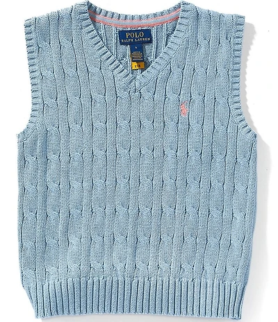 Polo Ralph Lauren Little Boys Sleeveless Cable Knit Sweater Vest