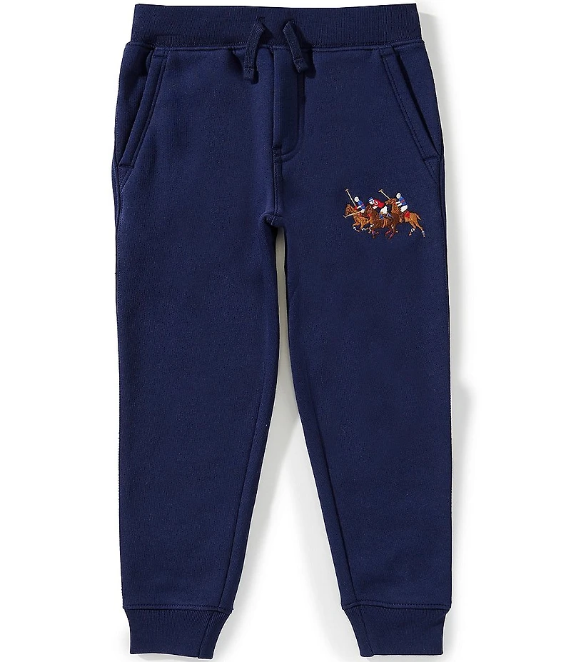 Polo Ralph Lauren Little Boys Triple-Pony Fleece Jogger Pants