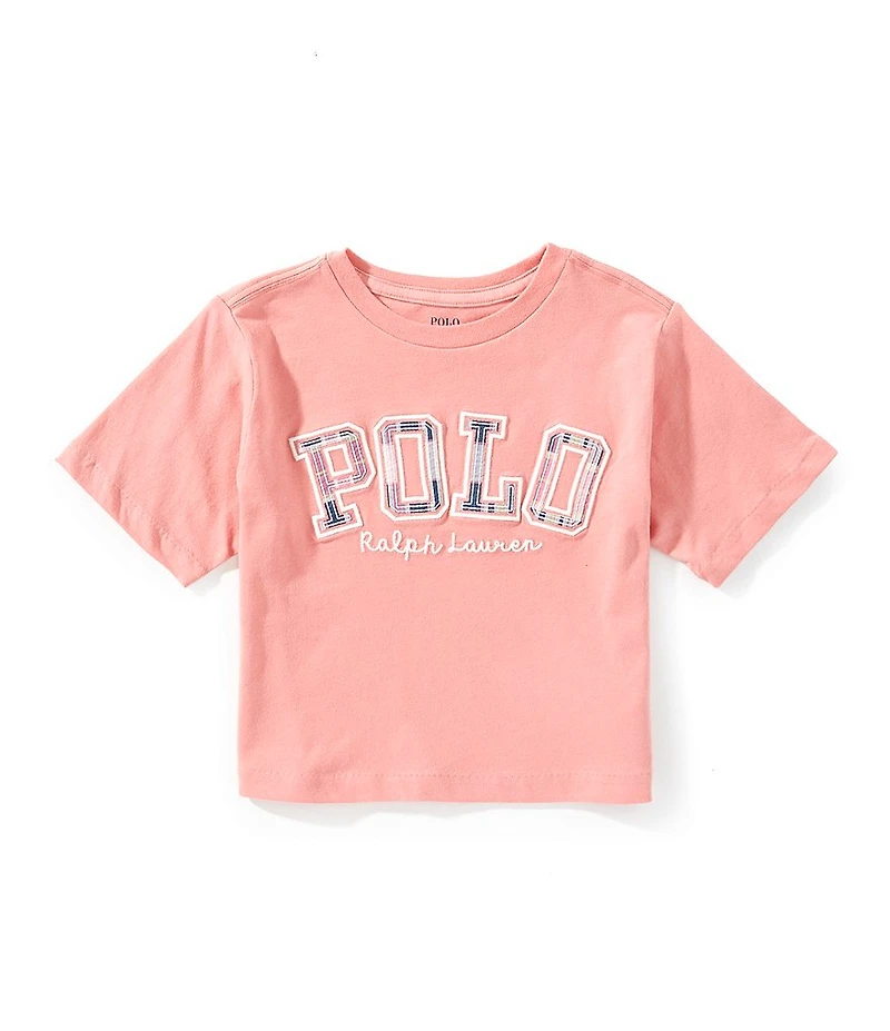 Polo Ralph Lauren Little Girls Short-Sleeve Logo Boxy Jersey T-Shirt