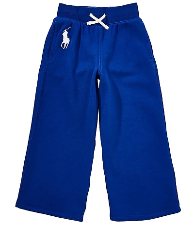 Polo Ralph Lauren Little Girls Big Pony Wide-Leg Fleece Jogger Pants
