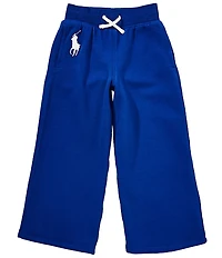 Polo Ralph Lauren Little Girls Big Pony Wide-Leg Fleece Jogger Pants