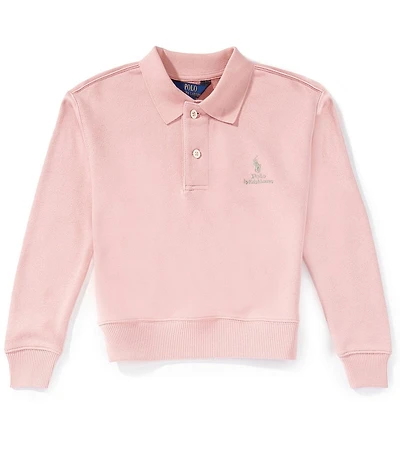 Polo Ralph Lauren Little Girls Long-Sleeve Logo Terry Polo Sweatshirt