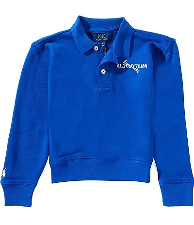 Polo Ralph Lauren Little Girls Long-Sleeve Polo Team Terry Polo Sweatshirt