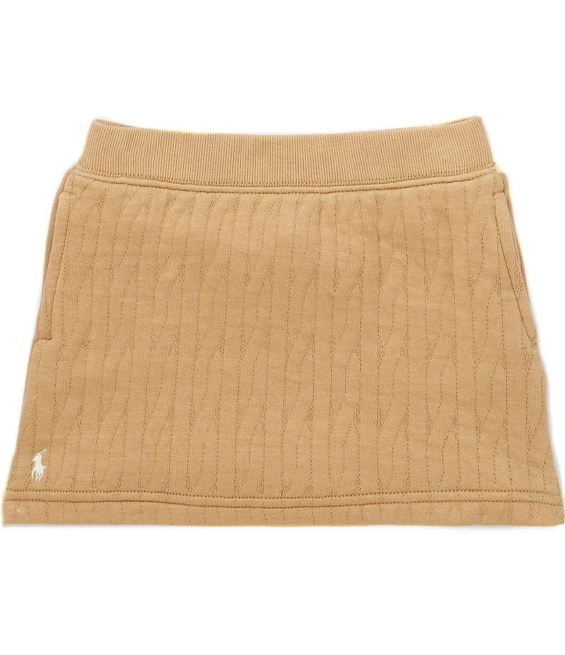 Polo Ralph Lauren Little Girls Quilted Cable-Motif A-Line Skirt