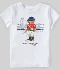 Polo Ralph Lauren Little Girls Short-Sleeve Polo Bear Jersey T-Shirt