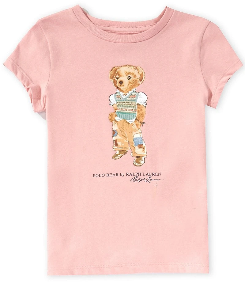 Polo Ralph Lauren Little Girls Short-Sleeve Polo Bear Jersey T-Shirt