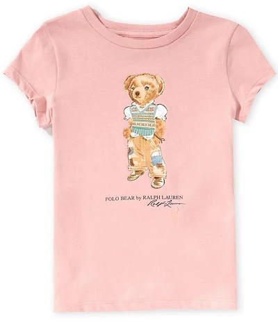 Polo Ralph Lauren Little Girls Short-Sleeve Polo Bear Jersey T-Shirt