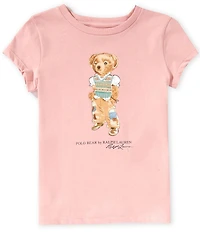 Polo Ralph Lauren Little Girls Short-Sleeve Polo Bear Jersey T-Shirt