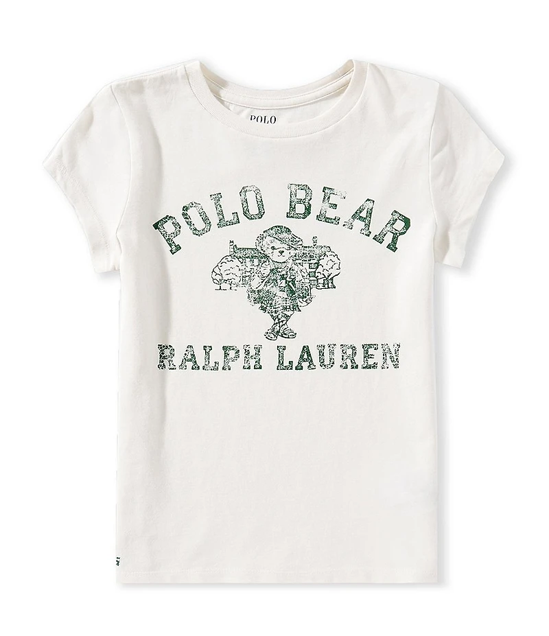 Polo Ralph Lauren Little Girls Short-Sleeve Polo Bear Jersey T-Shirt