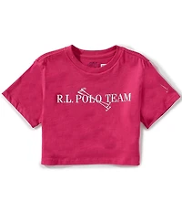 Polo Ralph Lauren Little Girls Short-Sleeve Polo Team Jersey Boxy T-Shirt