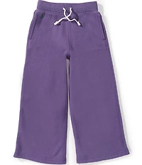 Polo Ralph Lauren Little Girls Wide-Leg Fleece Jogger Pants