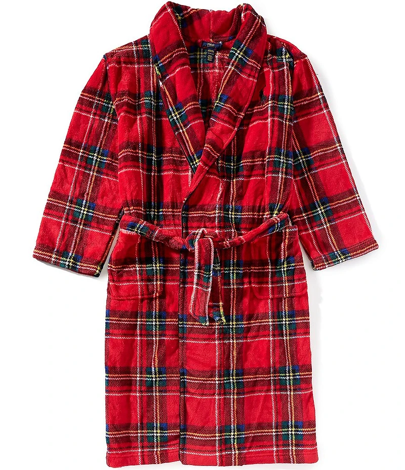 Polo Ralph Lauren Plaid Microfiber Robe