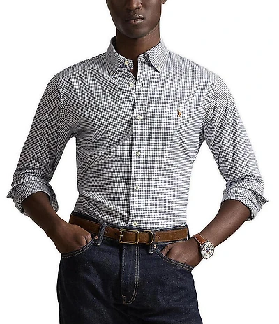 Polo Ralph Lauren Plaid Performance Oxford Long Sleeve Woven Shirt