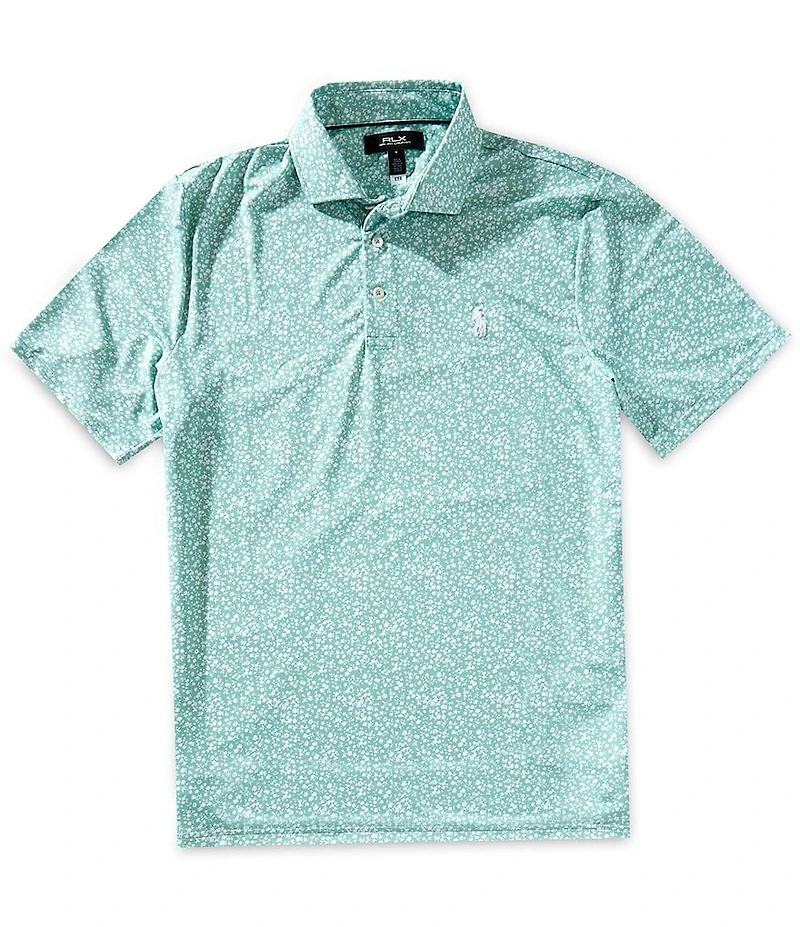 Polo Ralph Lauren RLX Golf Classic Fit Floral Print Performance Stretch Short Sleeve Polo Shirt