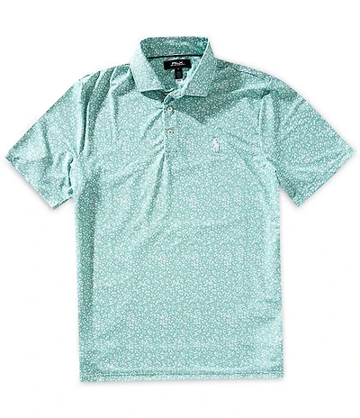 Polo Ralph Lauren RLX Golf Classic Fit Floral Print Performance Stretch Short Sleeve Polo Shirt