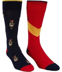 Polo Ralph Lauren Society Mini Bear Socks 2-Pack