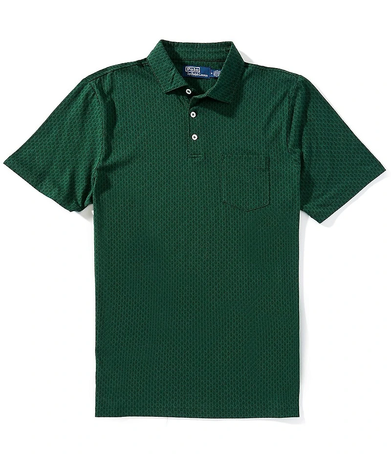 Polo Ralph Lauren Standard Fit Crest Print Short Sleeve Polo Shirt