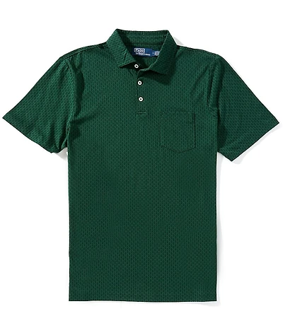 Polo Ralph Lauren Standard Fit Crest Print Short Sleeve Polo Shirt